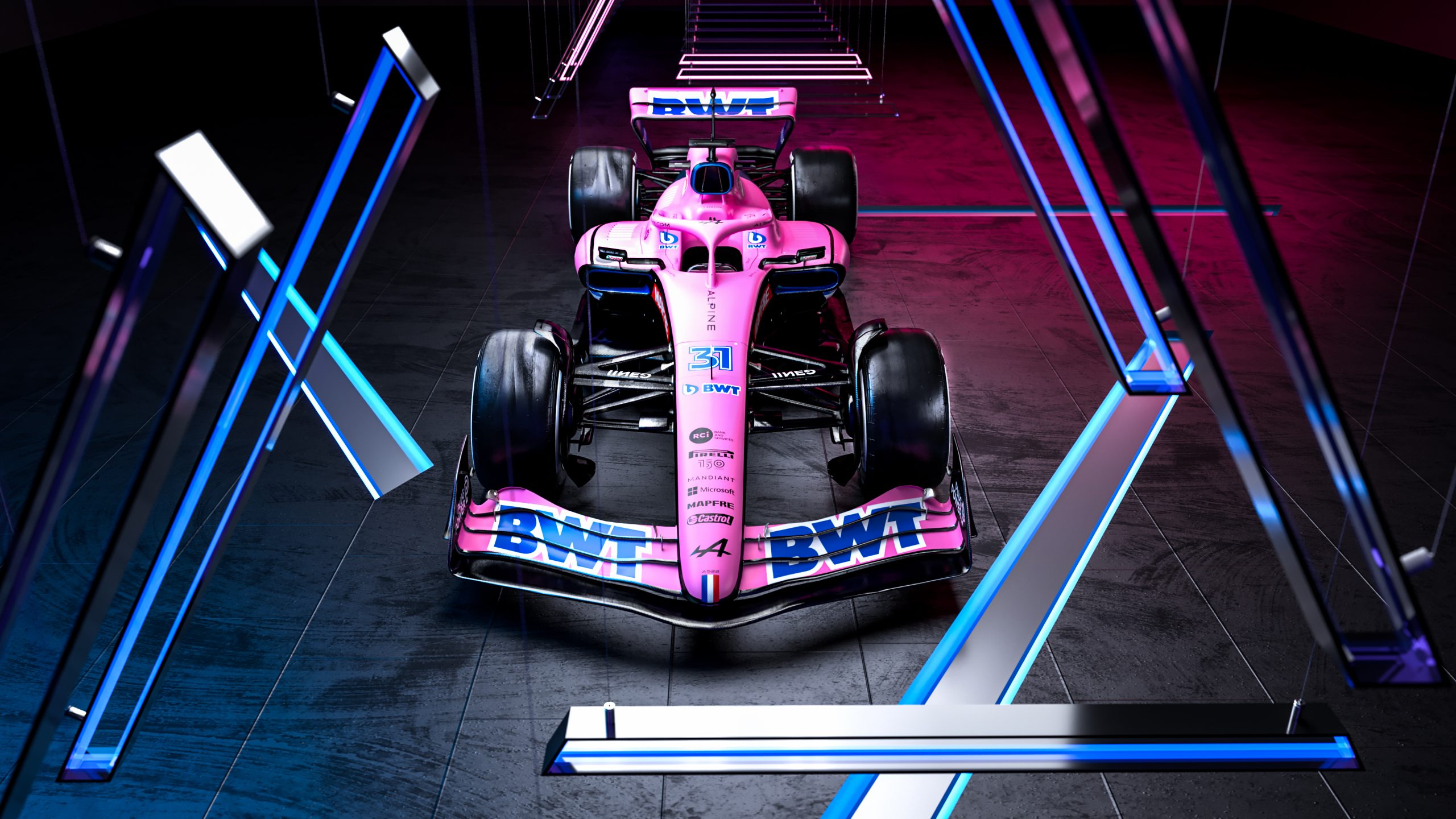 Alpine F1 Team, la nuova vettura A522 è anche rosa
