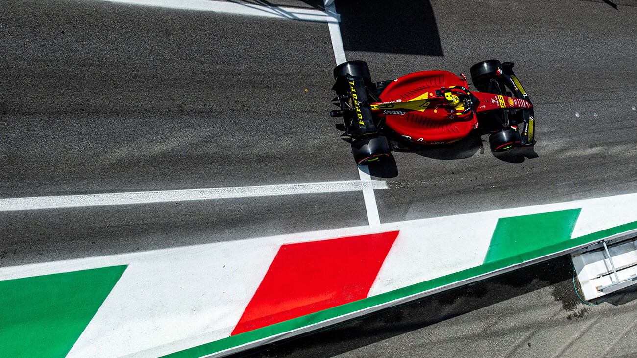 FP2, Gp Monza 2022: Sainz davanti a tutti, Verstappen secondo.