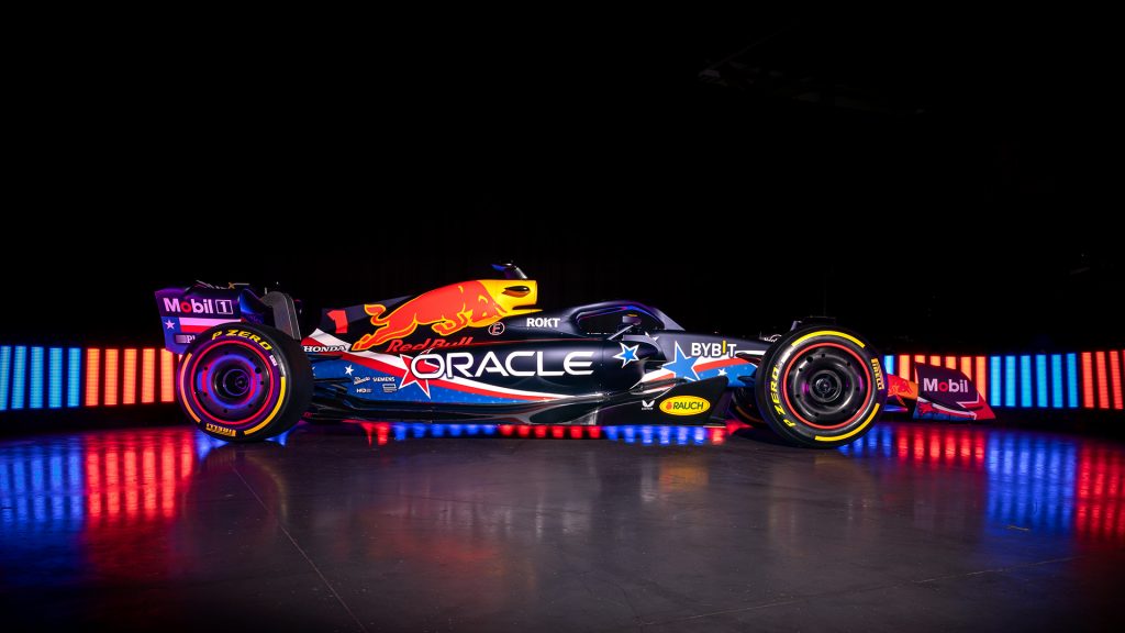 Nuova livrea Red Bull ad Austin, omaggio al Texas.