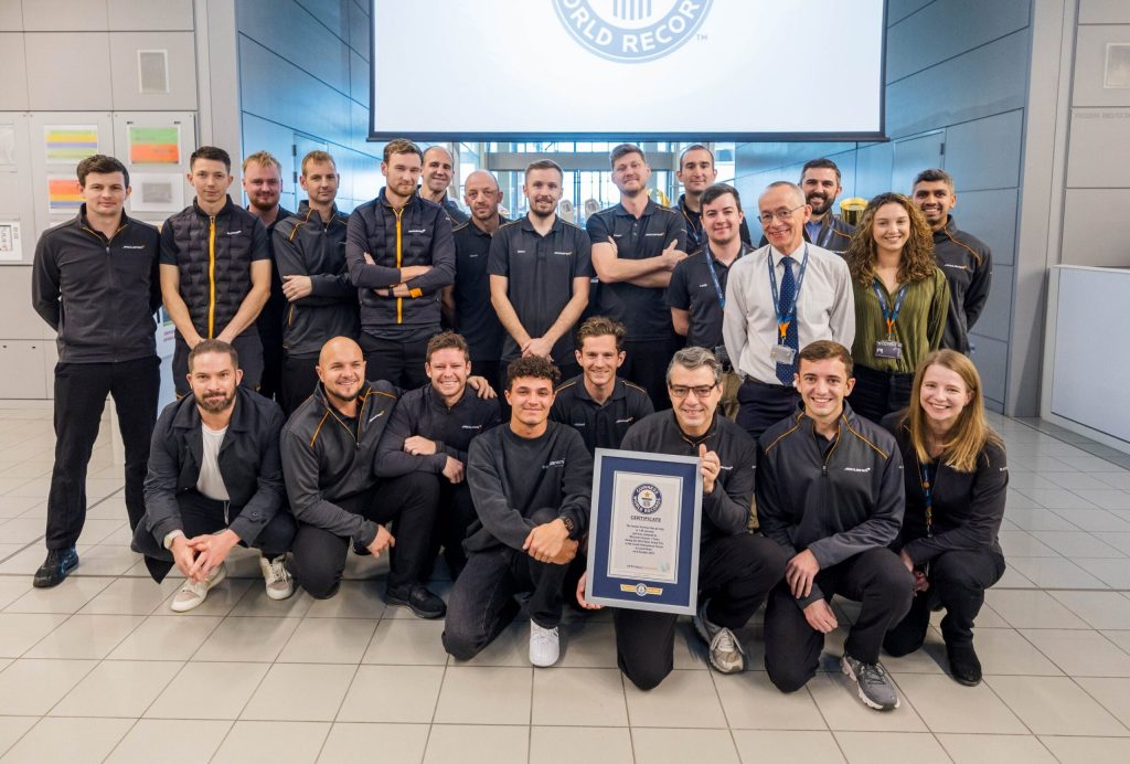Pit Stop F1, McLaren premiata ai Guinness World Records.