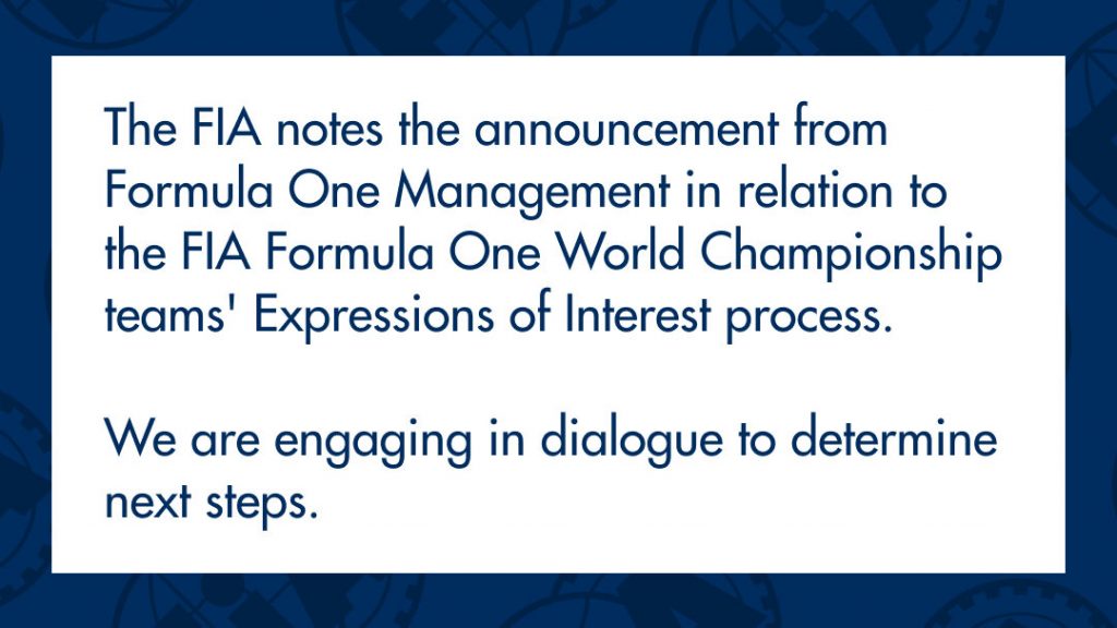 FIA su Andretti: “Stiamo avviando un dialogo”.