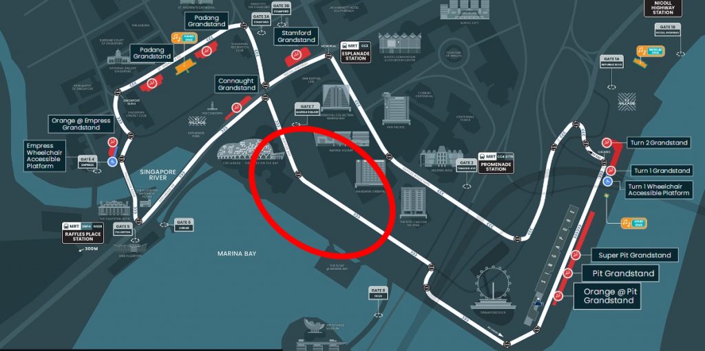 Circuito di Singapore si rinnova: ecco il nuovo tracciato di F1