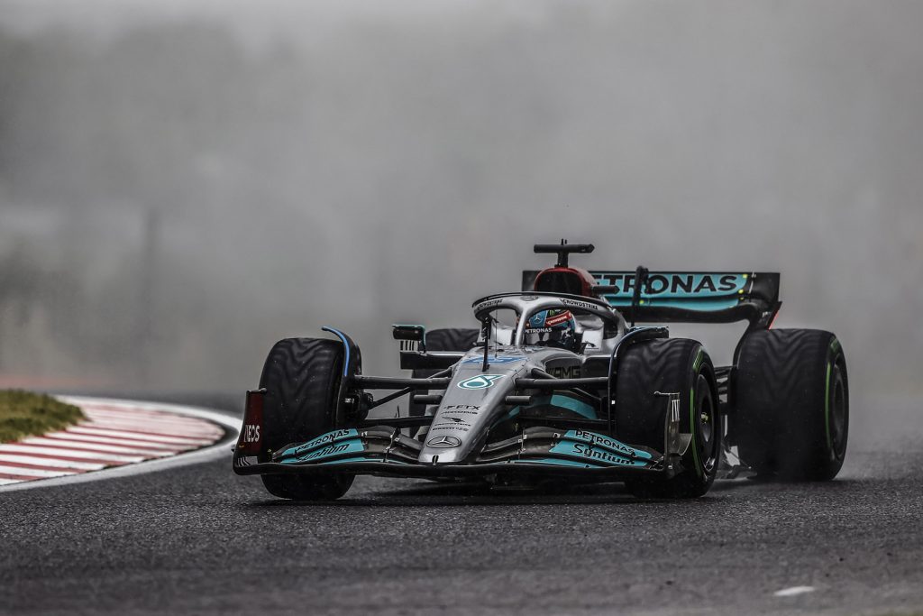 FP2, Gp Giappone 2022: Doppietta Mercedes con la pioggia, Ferrari in difficoltà