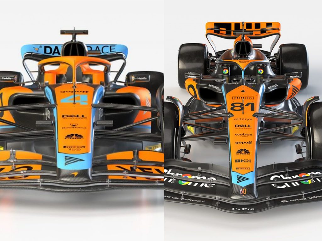 McLaren F1 2022 vs 2023: il confronto tra la MCL36 e la MCL60 [FOTO]