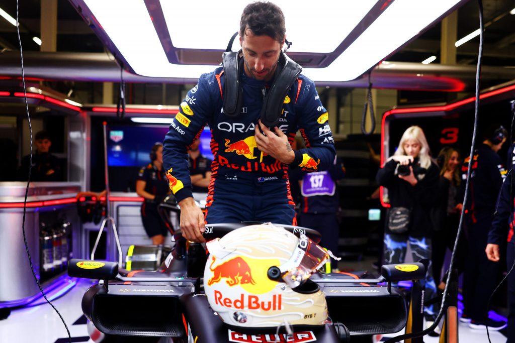 Ricciardo in Red Bull a Silverstone.