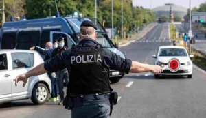 Posto-di-blocco- automotore