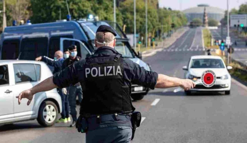 Posto-di-blocco- automotore